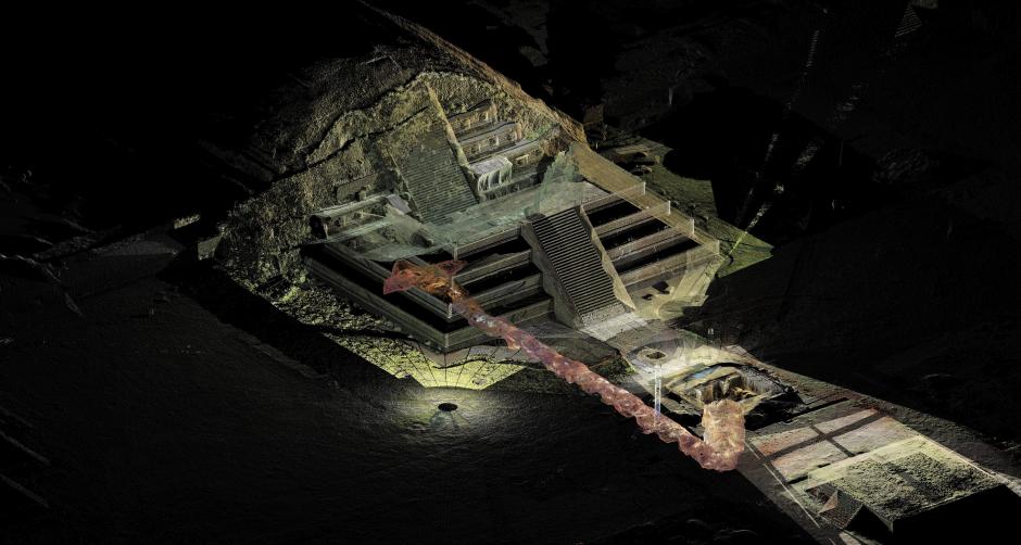   El camino al inframundo de los antiguos habitantes de la zona arqueol&oacute;gica de Teotihuac&aacute;n, un t&uacute;nel de 103 metros, ha comenzado a revelar sus secretos con el hallazgo de m&aacute;s de 50 mil ofrendas. (Foto EFE).&nbsp;