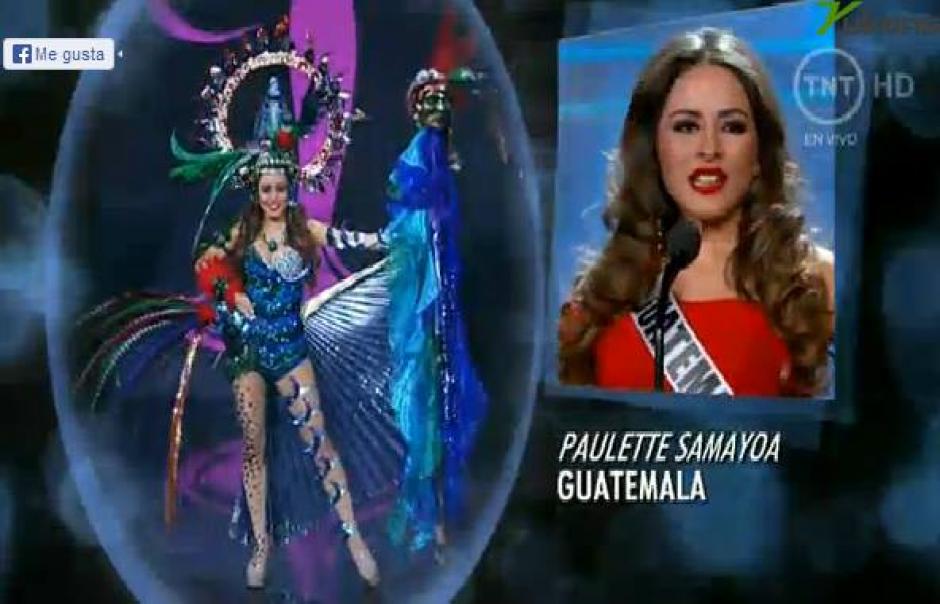 Paulette Samayoa desfil&oacute; en la pasarela que abri&oacute; la competencia que se realiz&oacute; en Mosc&uacute;.