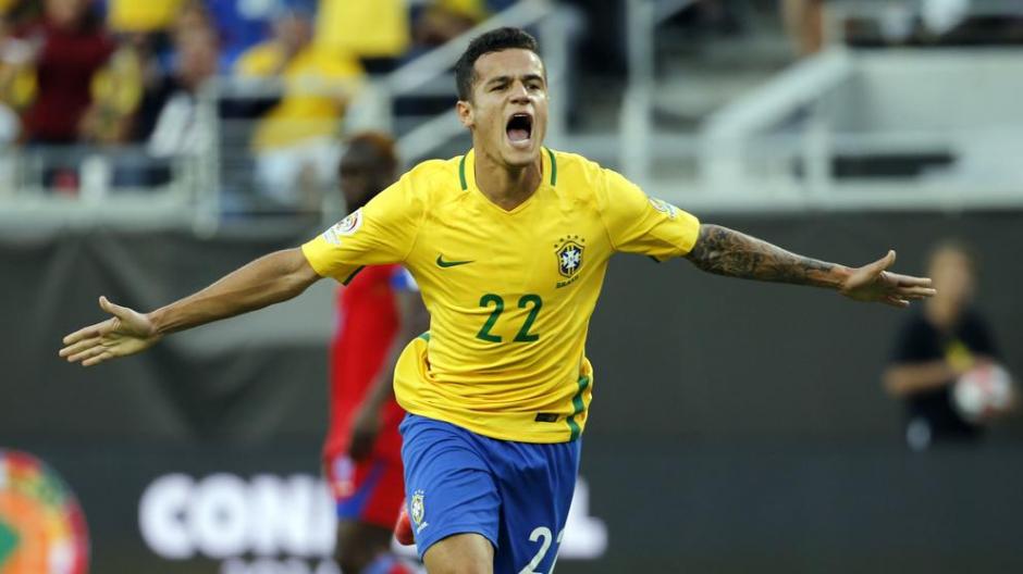 Coutinho marc&oacute; el un golazo para Brasil que se adelanta sobre Argentina. (Foto: Archivo)