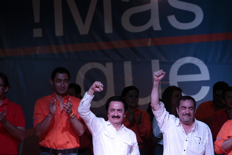 Mario David García y Valentín Gramajo son los candidatos a la presidencia y vicepresidencia respectivamente por el Partido Patriota. (Foto: Estéban Biba/EFE)