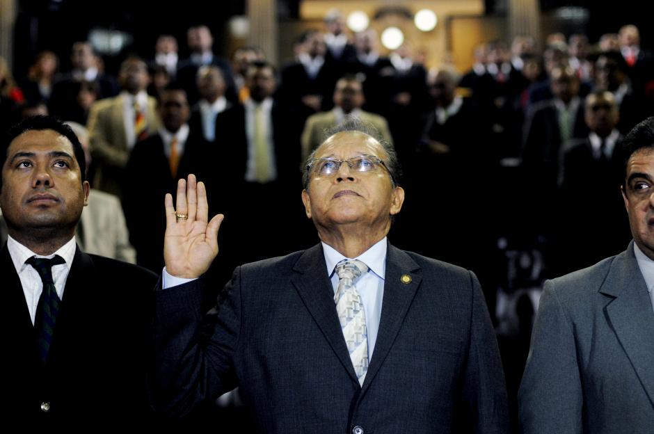 Jos&eacute; Arturo Sierra fue juramentado presidente de la Corte Suprema de Justicia. (Esteban Biba/Soy502)&nbsp;