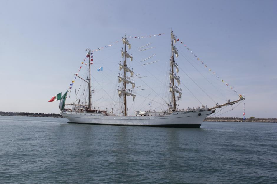 La embarcaci&oacute;n mexicana lleg&oacute; a Guatemala antes de retornar finalmente a M&eacute;xico. (Foto: Fredy Hern&aacute;ndez/Soy502)