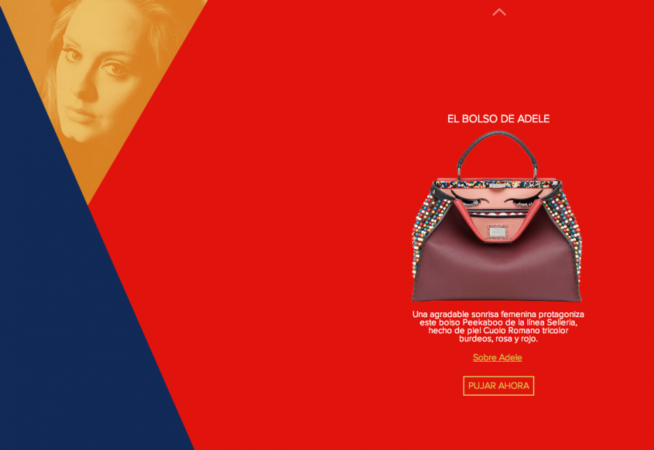 El bolso de Adele recrea una sonrisa femenina. (Foto: Fendi oficial)&nbsp;