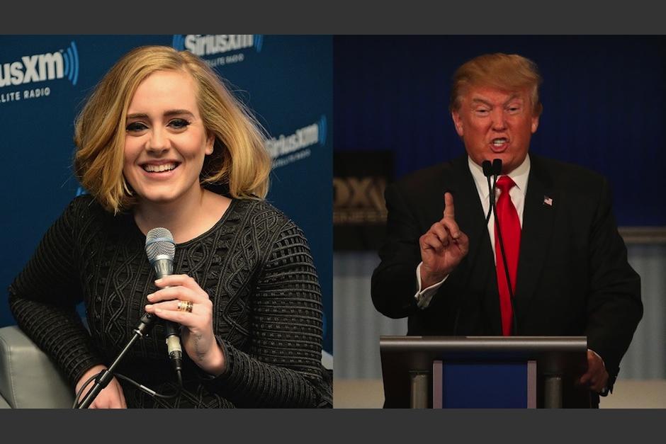 La artista brit&aacute;nica Adele no quiere que Donald Trump use sus temas en su campa&ntilde;a electoral. (Foto:&nbsp;mashable)&nbsp;