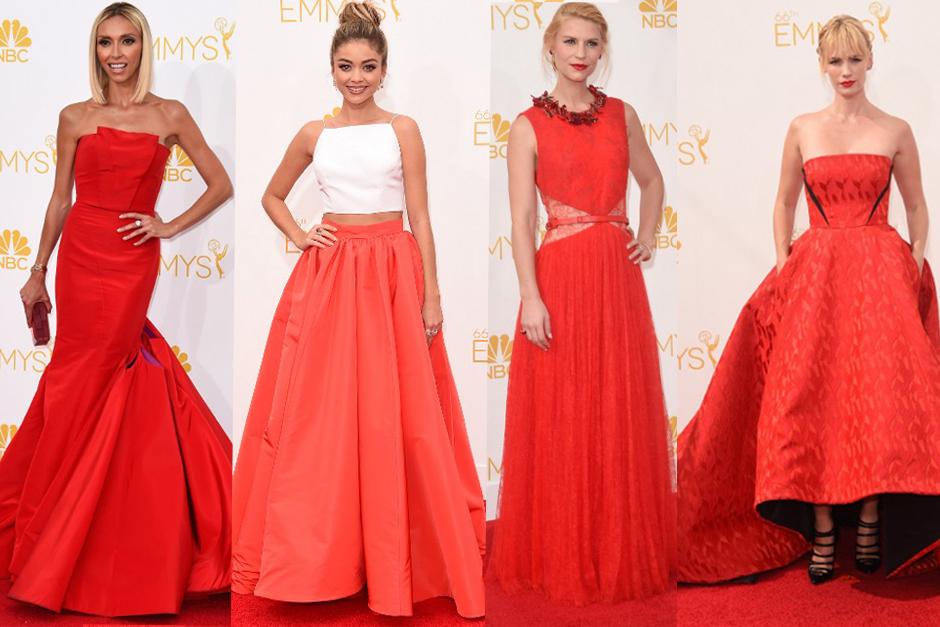Sin duda, el rojo fue el favorito de las actrices en los premios Emmy 2014.