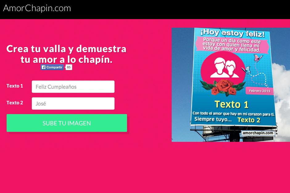 De inmediato, un portal digital creó un sistema para que puedas dedicar una valla y demostrar tu amor.