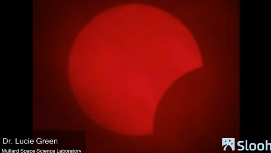 La comunidad de astr&oacute;nomos Slooh capt&oacute; con dificultad im&aacute;genes del eclipse anular. &nbsp;(Foto: Slooh)