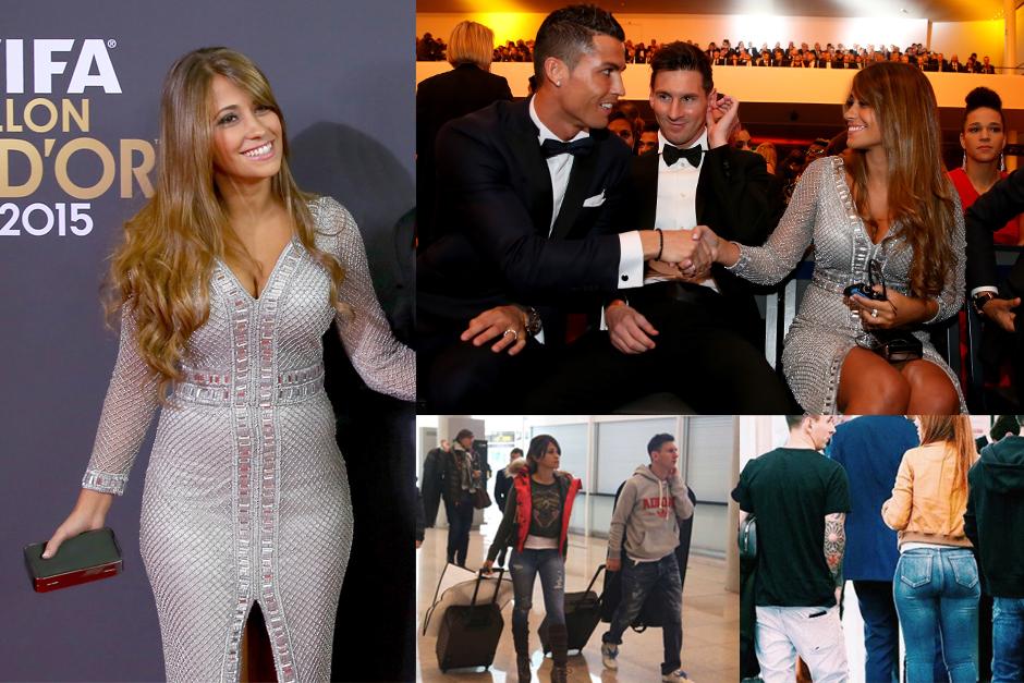 Antonella Rocuzzo, la novia de Messi, se roba el show en la gala del Bal&oacute;n de Oro.