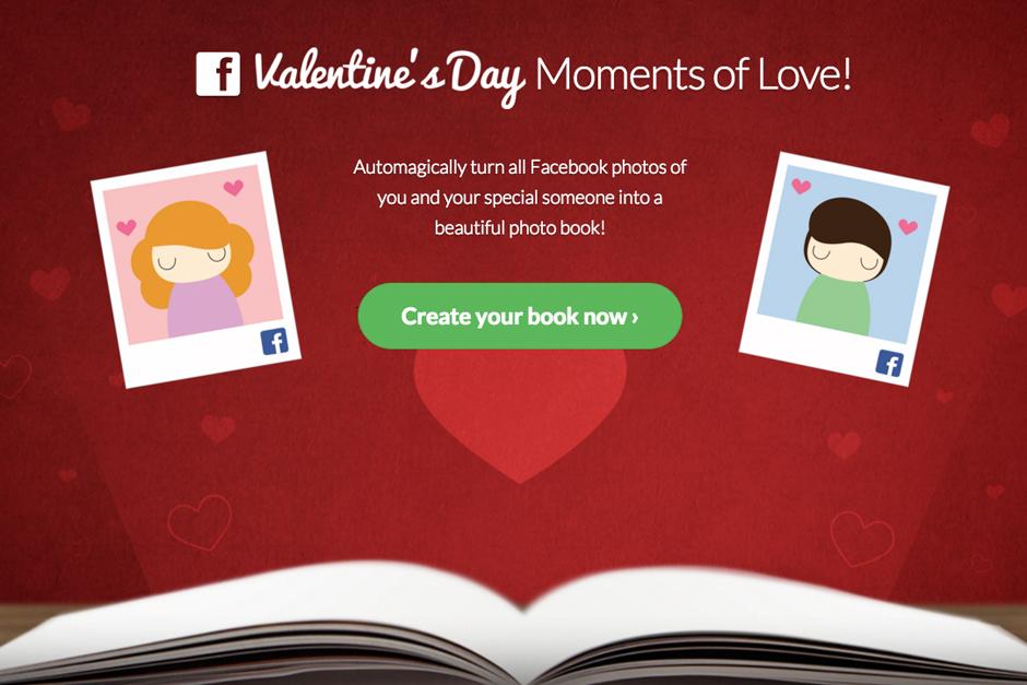 La aplicaci&oacute;n selecciona todas las fotograf&iacute;as que has compartido en Facebook con ese ser especial. (Foto: PastBook)