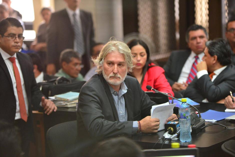 El espa&ntilde;ol Juan Jos&eacute; Su&aacute;rez declara durante la continuaci&oacute;n de audiencia de primera declaraci&oacute;n. (Foto: Jes&uacute;s Alfonso/Soy502)