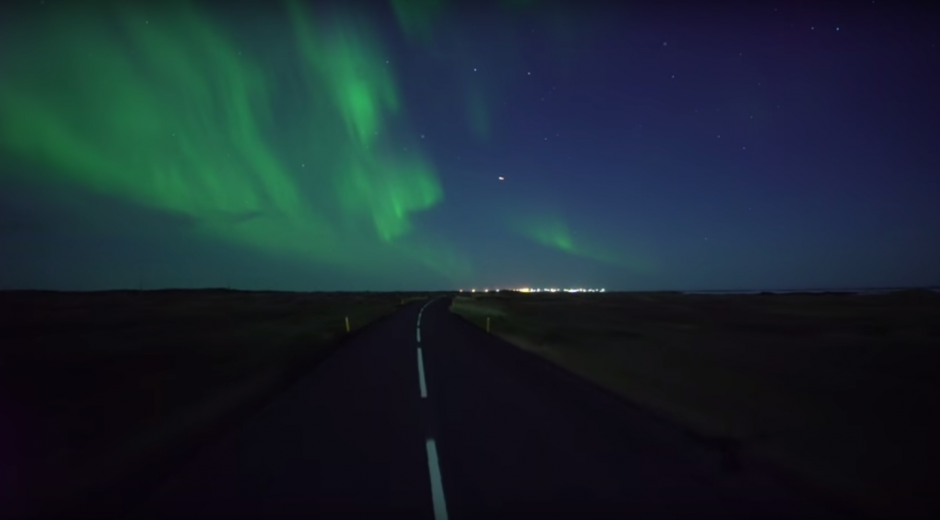 El video de la aurora boreal fue grabado en Islandia. (Imagen: captura de YouTube)