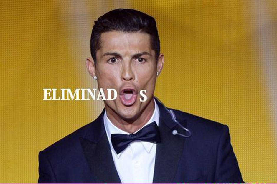 La expresi&oacute;n de Cristiano Ronaldo tras recibir su tercer Bal&oacute;n de Oro fue utilizada como "meme".&nbsp;