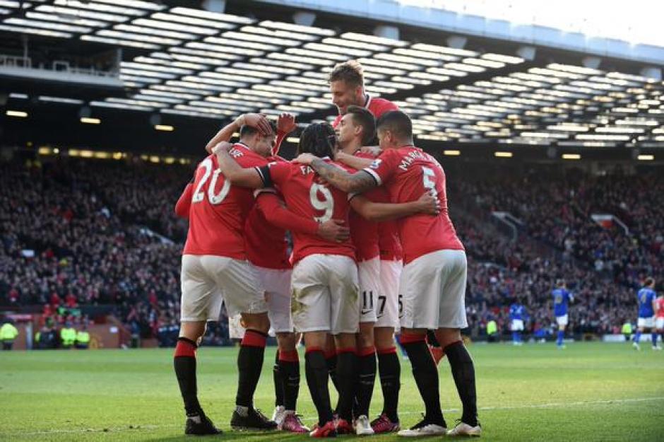 El Manchester United venci&oacute; 3-1 al Leicester (3-1) en Old Trafford . (Foto. EFE)