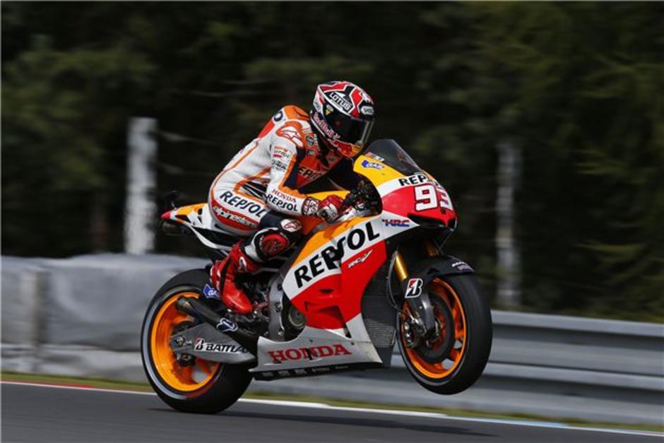 El piloto espa&ntilde;ol&nbsp;Marc M&aacute;rquez domina los ensayos libres de Silverstone. (Foto: EFE)