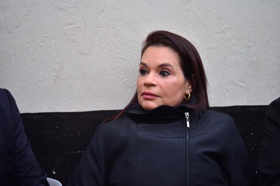 Roxana Baldetti llegó esta mañana a un juzgado de Villa Nueva para ofrecer su primera declaración por el caso del Lago de Amatitlán. (Foto: Jesús Alfonso/Soy502)