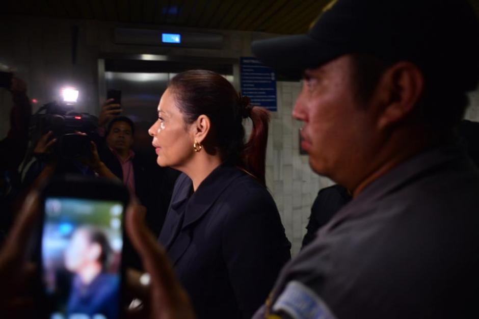 Roxana Baldetti llegó a Tribunales para solicitar que sus bienes no sean motivo de embargo. (Foto: Jesús Alfonso/Soy502)