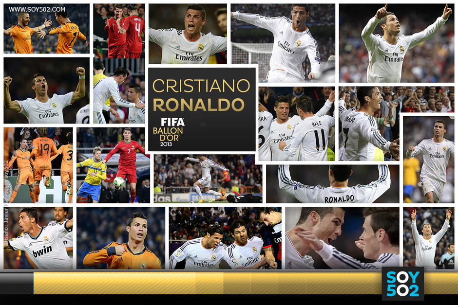 Cristiano Ronaldo anot&oacute; 69 goles en 2013, rompiendo su r&eacute;cord hist&oacute;rico anual. (Dise&ntilde;o de Javier Marroqu&iacute;n/Soy502)