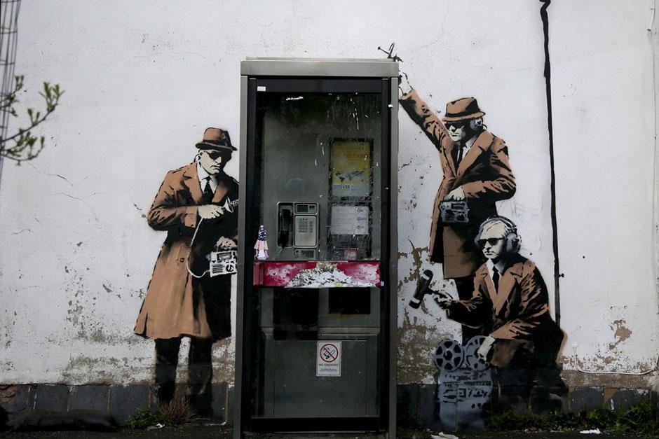 El famoso grafitero ingl&eacute;s reconoci&oacute; la autor&iacute;a de este mural. (Foto: brunchnews.com)