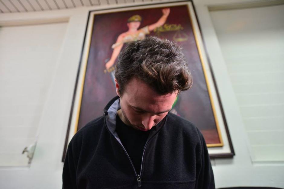 Rodrigo Ban&uacute;s declar&oacute; en el caso de la muerte del ciclista Juan Pablo Gularte. &nbsp;(Foto: &nbsp;Wilder L&oacute;pez/Soy502)