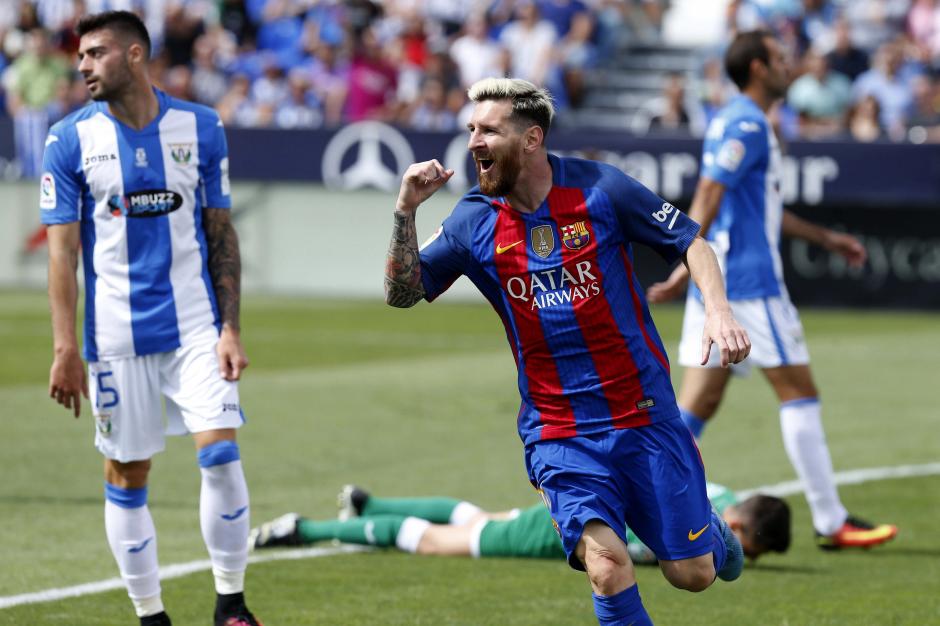 Messi anot&oacute; doblete para Barcelona en su triunfo ante Legan&eacute;s, por la Liga de Espa&ntilde;a. (Foto: EFE)