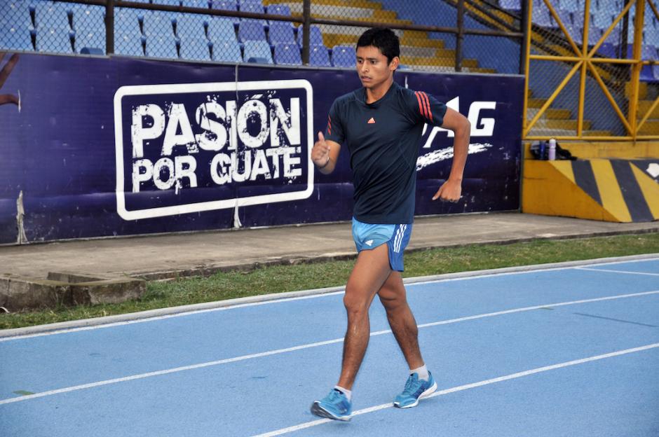Erick Barrondo entrena ahora en buenas condiciones, pero no siempre fue así. (Foto: Nuestro Diario).