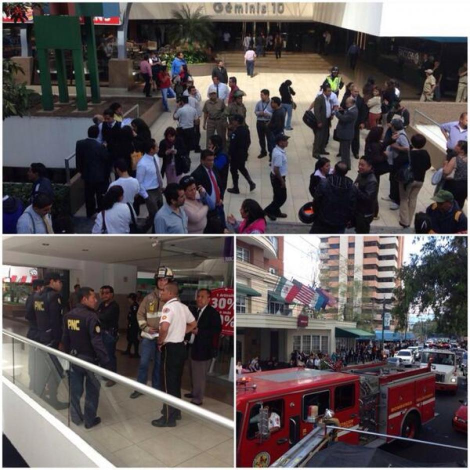 Falsa alarma de bomba en edificio de zona 10