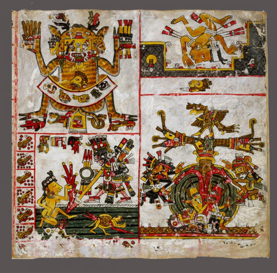 Borgiano mexicana, manuscrito de ritual en piel de venado del siglo XV. (Foto: digitavaticana.org).