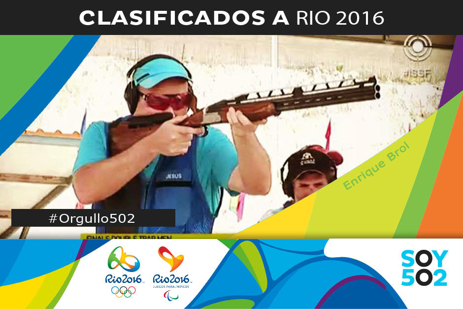 Enrique Brol clasific&oacute; a R&iacute;o de Janeiro 2016. (Imagen: Soy502)