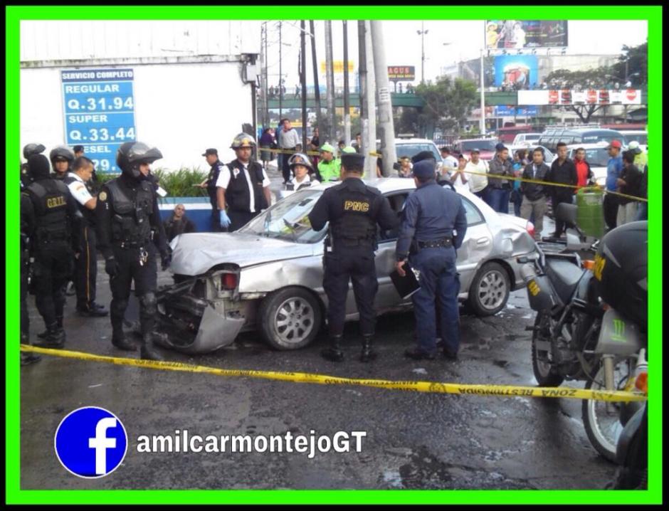 El asesinato ocurrió en la sexta avenida y calzada Roosevelt de la zona 7. (foto: Amilcar Montejo)&nbsp;