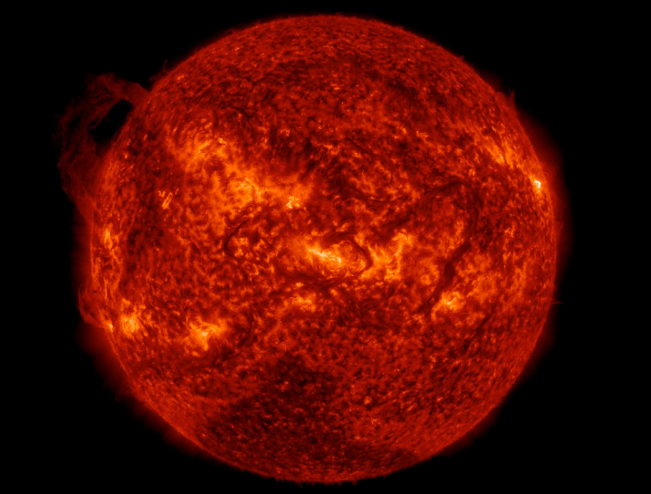La mancha alberga energ&iacute;a para energ&iacute;a solares de clase X, las m&aacute;s perjudiciales para la Tierra. (Foto: NASA)
