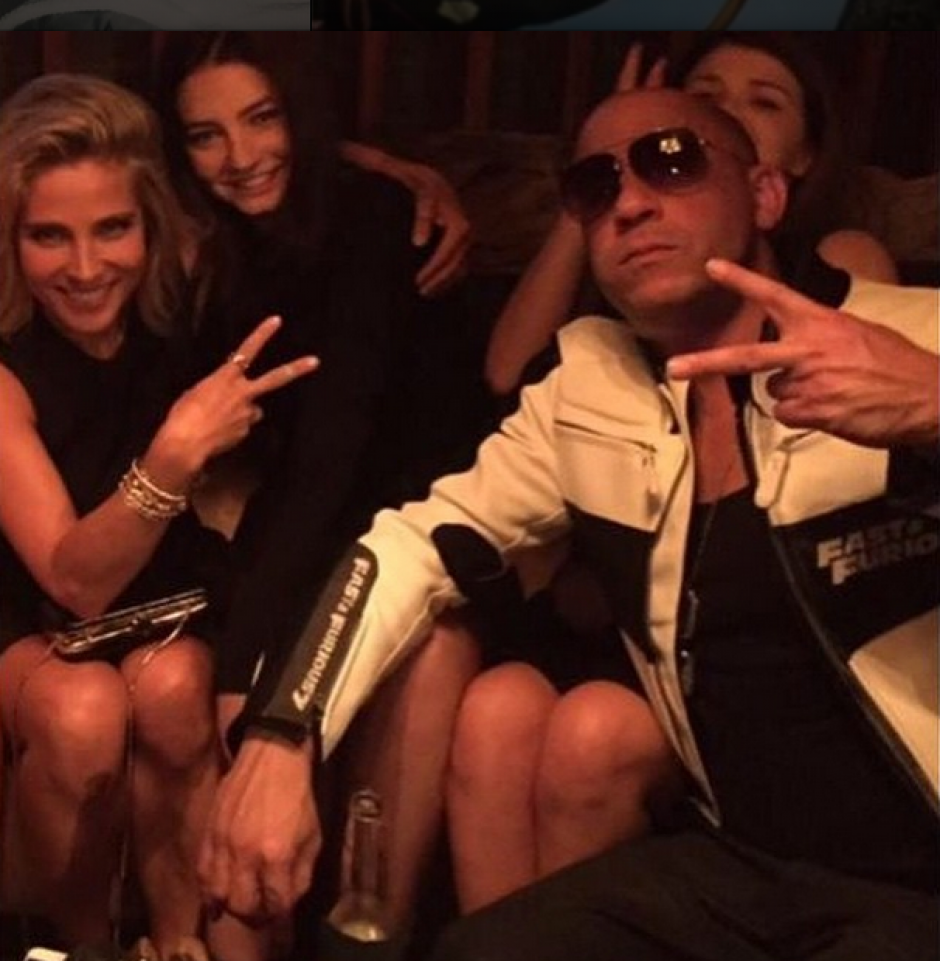 La hija de Paul Walker compartió ésta imagen en Instagram, le acompañan Elsa Pataky y Vin Diesel (Foto: Instragram) 