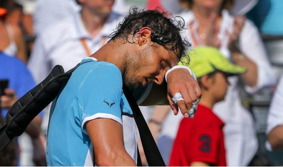 El intenso calor de Miami pudo haber afectado al tenista espa&ntilde;ol. (Foto: Twitter)