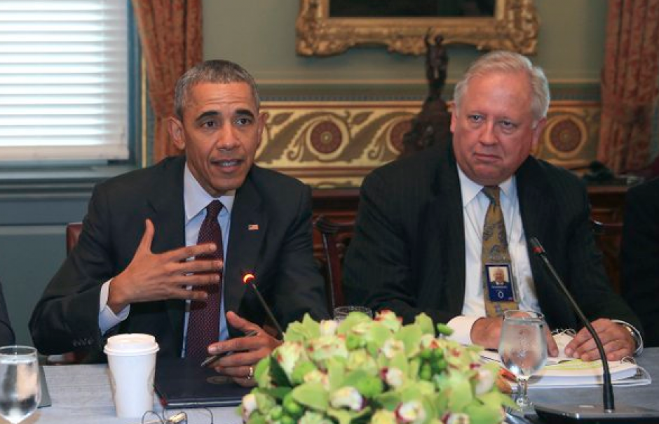 El presidente se present&oacute; en una reuni&oacute;n que estaba programada con el vicepresidente Biden. (Foto: Gobierno Honduras)