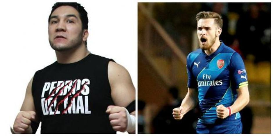 El futbolista ingles, Aaron Ramsey, anot&oacute; con el Arsenal y unos d&iacute;as despu&eacute;s fallece tr&aacute;gicamente el luchador mexicano, Perro Guayo Jr. (Foto: Multimedios)