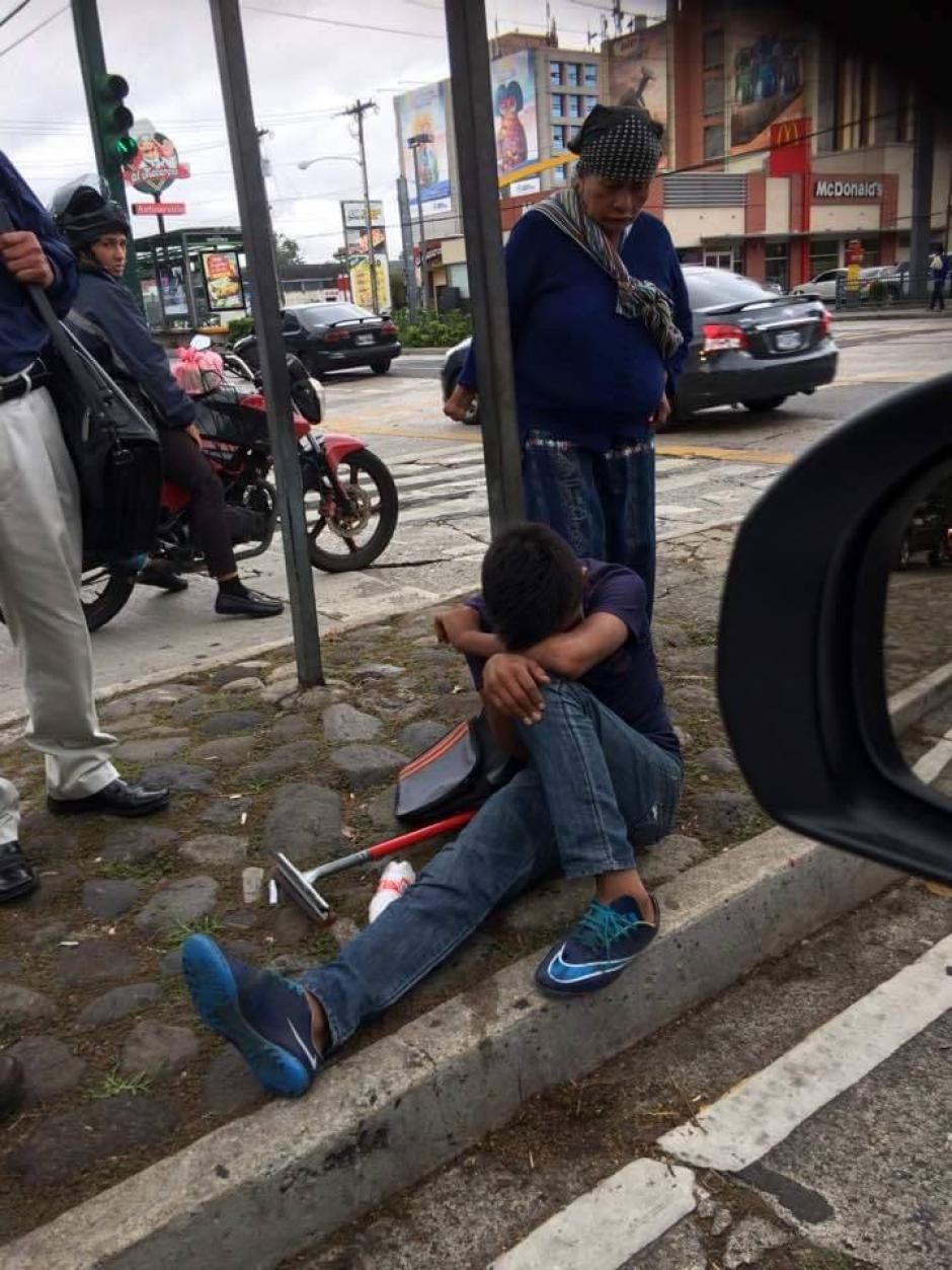 El incidente se registr&oacute; en la zona 9 capitalina. (Foto: Facebook/ Ana Florencia Moguel)