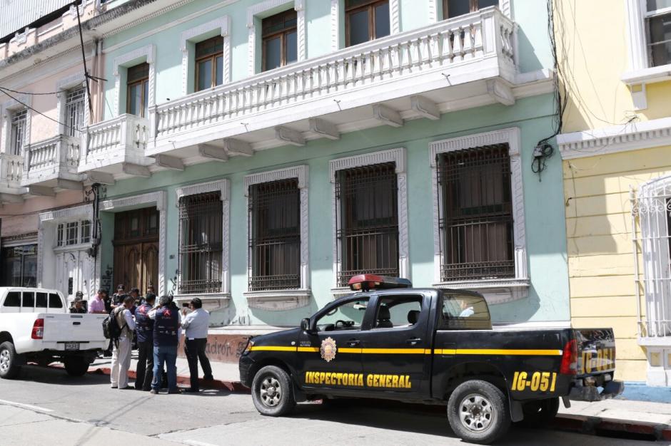 Aparentemente la diligencia es por una denuncia en contra de Joviel Acevedo. (Foto: Alejandro Bal&aacute;n/Soy502)