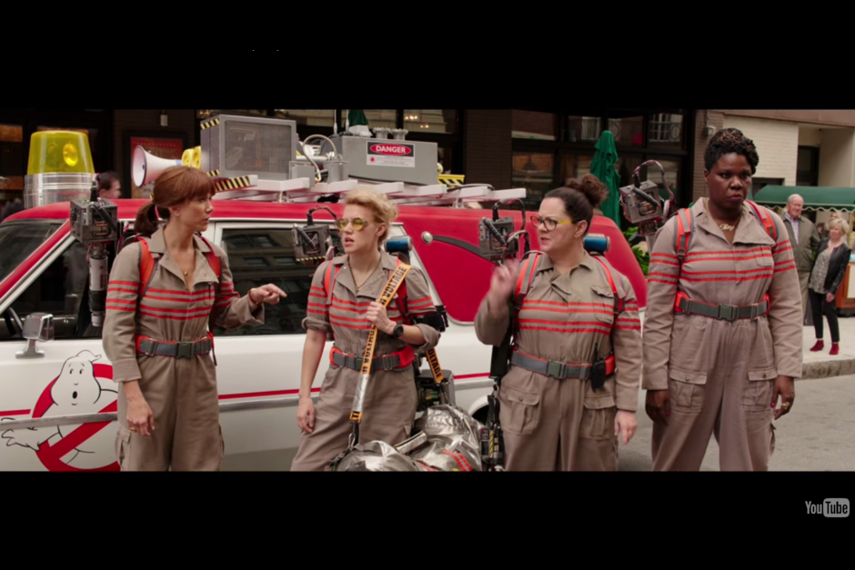 Las protagonistas son Melissa McCarthy, Kristen Wiig, Kate McKinnon, Leslie Jones y Chris Hemsworth. (Foto: Captura de YouTube)