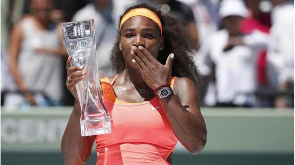 La tenista estadounidense, Serena Williams, campeona en el masters 1000 de Miami. (Foto: EFE)