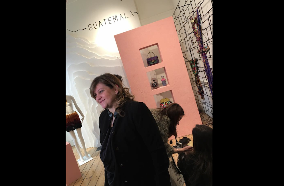 La productora Cecilia Santamarina recibió una mención honorífica por la curaduría del showroom. (Foto: Cecilia Santamarina) 