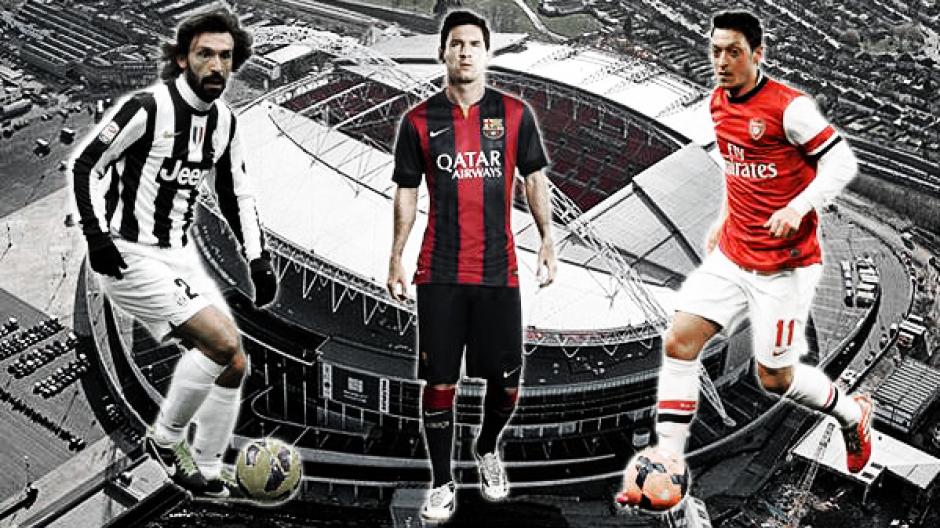 Pirlo, Messi y &Ouml;zil une&nbsp; su talento aunque sea en un comercial. (Foto: Depor.pe)