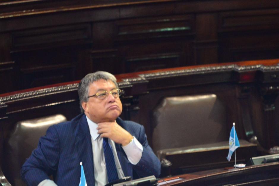 El diputado C&eacute;sar Fajardo fue uno de los pocos diputados que est&aacute; arraigado que se present&oacute; a trabajar. (Foto: Jes&uacute;s Alfonso/Soy502)