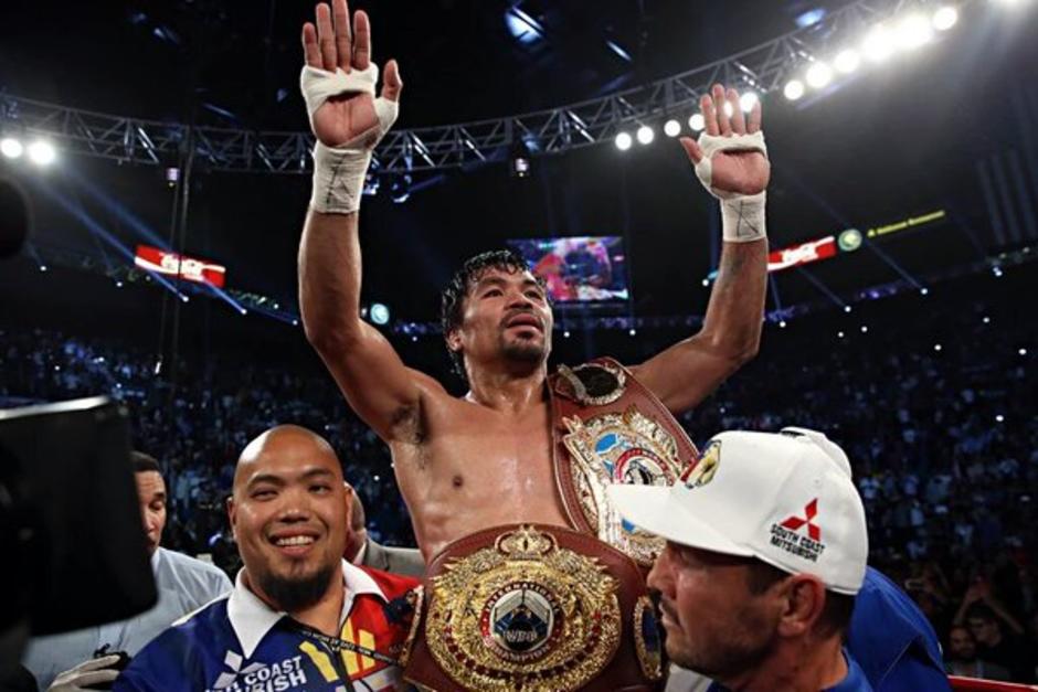 Como campe&oacute;n se retira Manny Pacquiao del boxeo profesional. (Foto: AFP)
