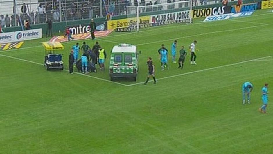 El defensor argentino Cristian Chimino sufri&oacute; una grave lesi&oacute;n en el campeonato argentino. (Foto: Captura de imagen)&nbsp;