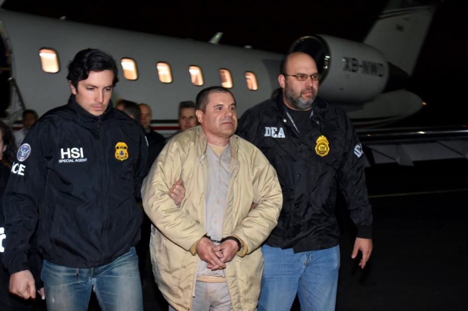 El Chapo Guzm&aacute;n lleg&oacute; en horas de la noche a Nueva York. (Foto: www.infobae.com)