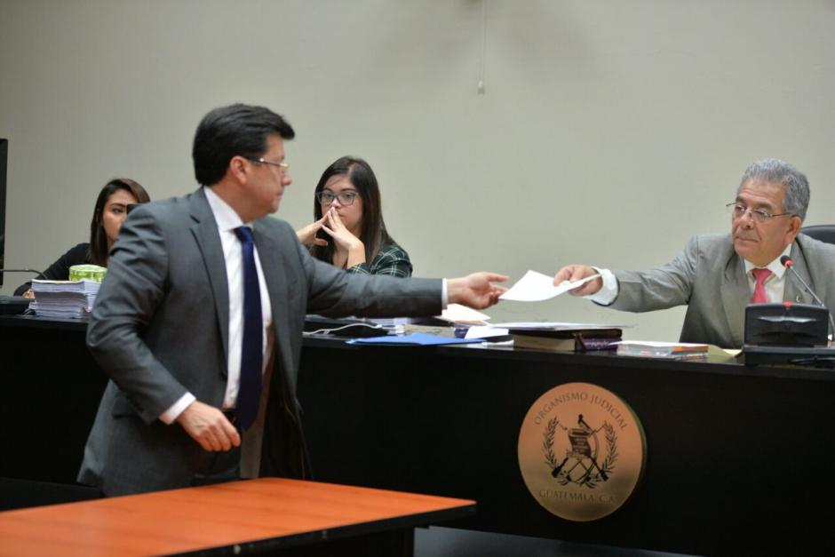 El magistrado a la Corte Suprema de Justicia present&oacute; su renuncia. (Foto: Wilder L&oacute;pez/Soy502) 