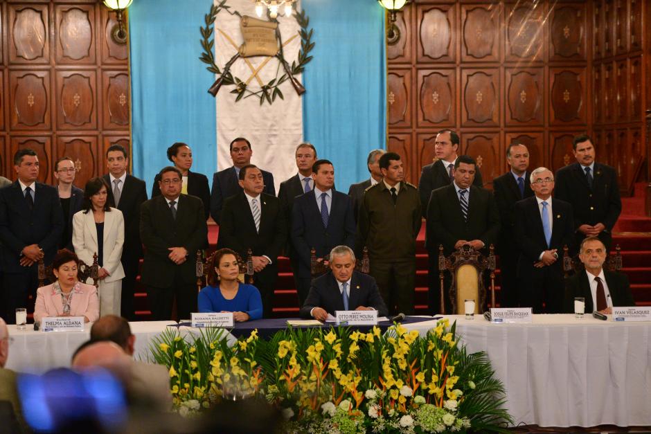 En la actividad participaron todos los Ministros de Estado. (Foto: Archivo/Soy502)