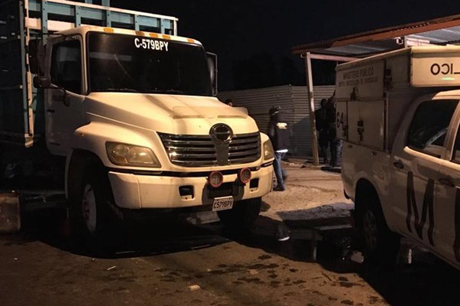 Un cami&oacute;n fue interceptado por investigadores y se detect&oacute; que transportaba dinero en efectivo. (Foto: MP)