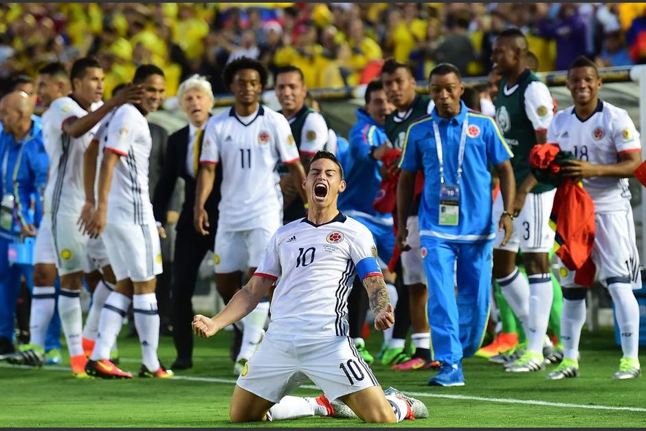 As&iacute; grit&oacute; su gol James Rodr&iacute;guez. (Foto: EFE)