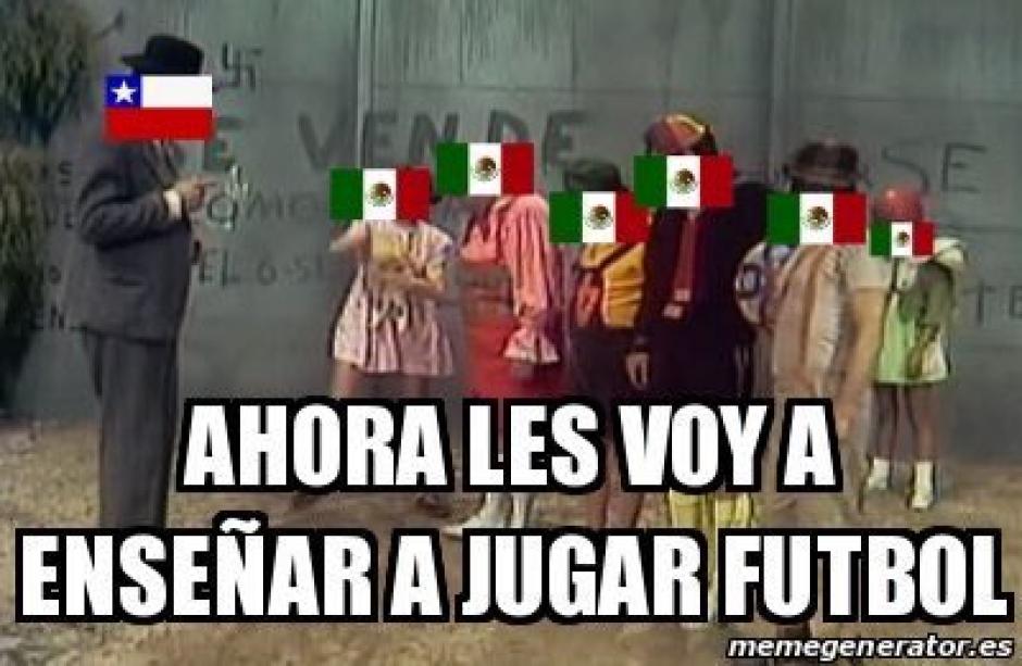 Algunos usuarios resaltaron que Chile "le ense&ntilde;&oacute;" a M&eacute;xico a jugar f&uacute;tbol. (Foto: memedeportes.com)