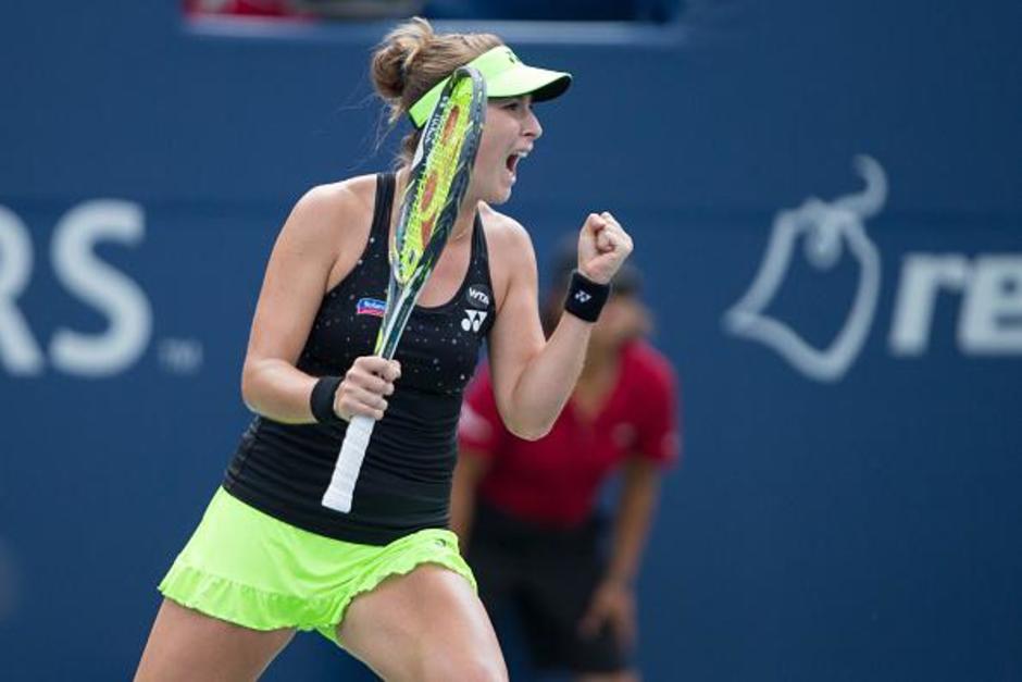 La tenista suiza, Belinda Bencic, se corona en el torneo de Toronto. (Foto: EFE)